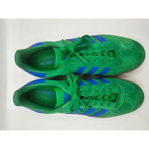 Adidas Gazelle Bold Stackform Platform Green Blue Suede Shoes Women's - Picture 7 of 11